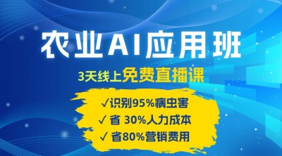 农业 AI 应用班：开启农业赚钱新机会​！