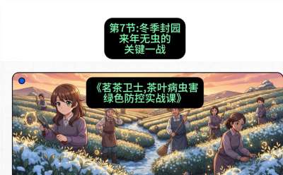 第07节：冬季封园&mdash;&mdash;来年无虫的关键一战，课程：《茗茶卫士&mdash;&mdash;茶叶病虫害绿色防控实战课》#识农AI
