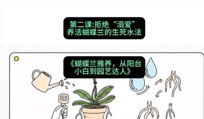 第二节：拒绝&ldquo;溺爱&rdquo;：养活蝴蝶兰的生死水法，课程：《蝴蝶兰雅养六讲：从阳台小白到园艺达人》#识农AI